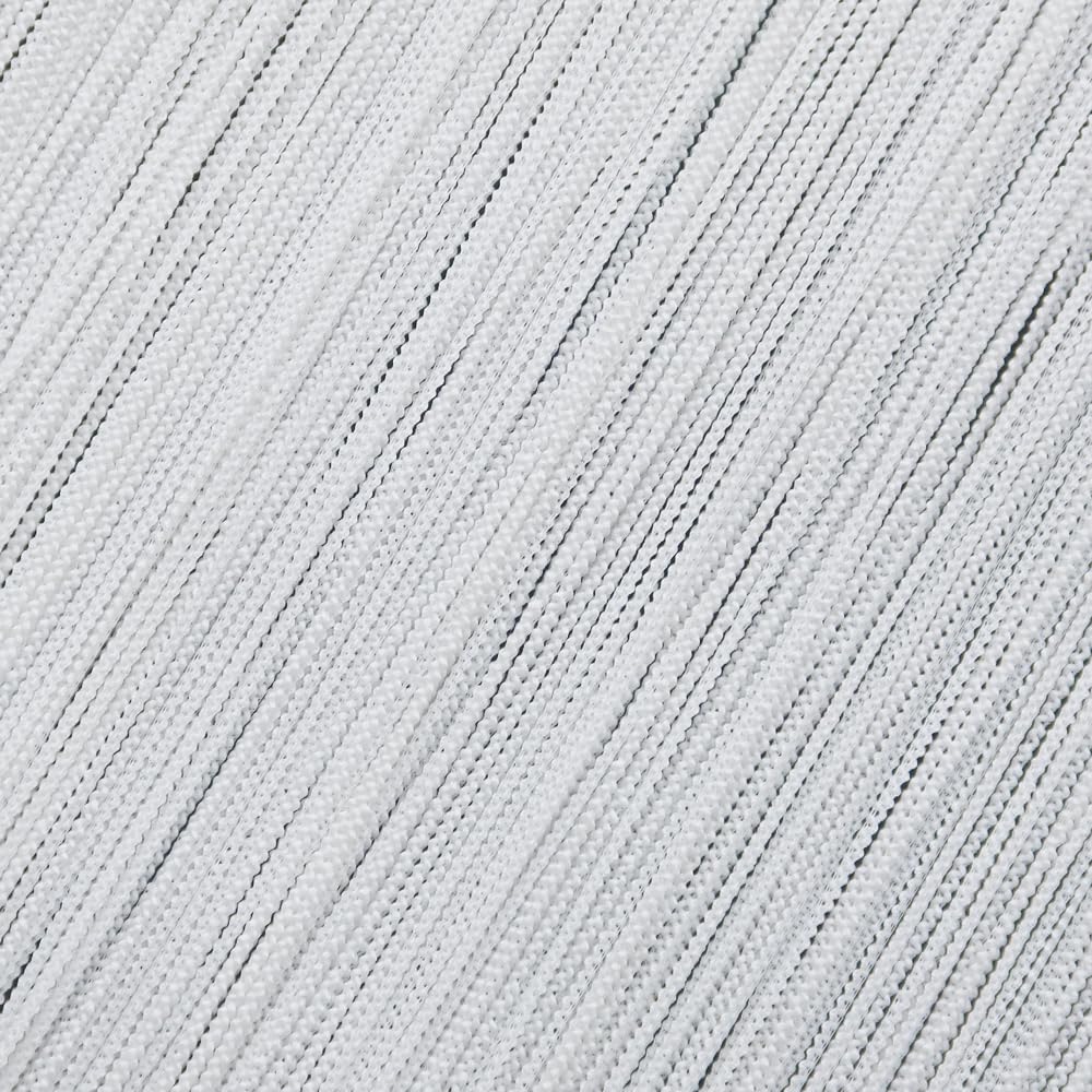 Made In Japan Flame Retardant String Curtain Smooth Free Cut Can Be Cut with Scissors 85cm X Length White Room Divider Blindfold [Kaei Lace] (Width