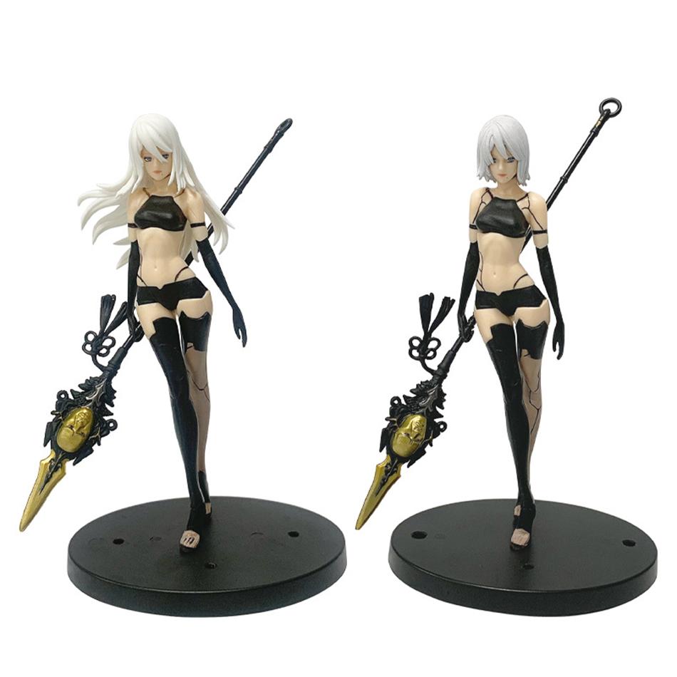 NieR Automata 2B Bunny Ver Action Figure Anime PVC Model Statue Doll Collectible Desktop Decoration Gift for Adults