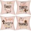 Thanksgiving Turkey Pattern Pillow Cover for Sofa
