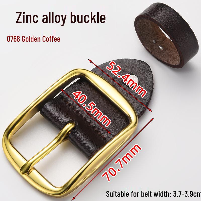 Men's Genuine Leather Pin Buckle Waistband Accessory