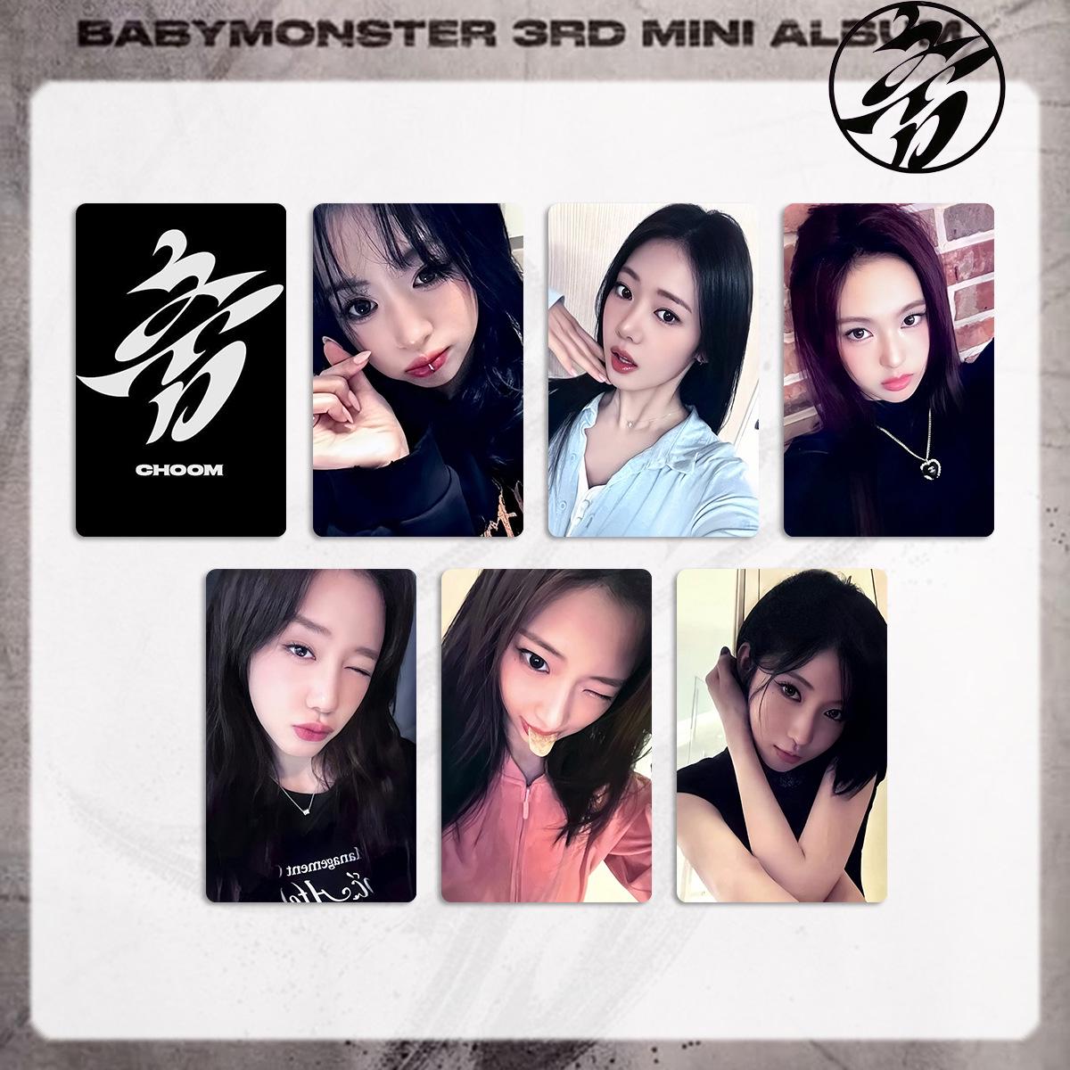Treasure Monster Album BABYMONSTER CHOOM Music Show Photocard Set: Single Album Lucky Card