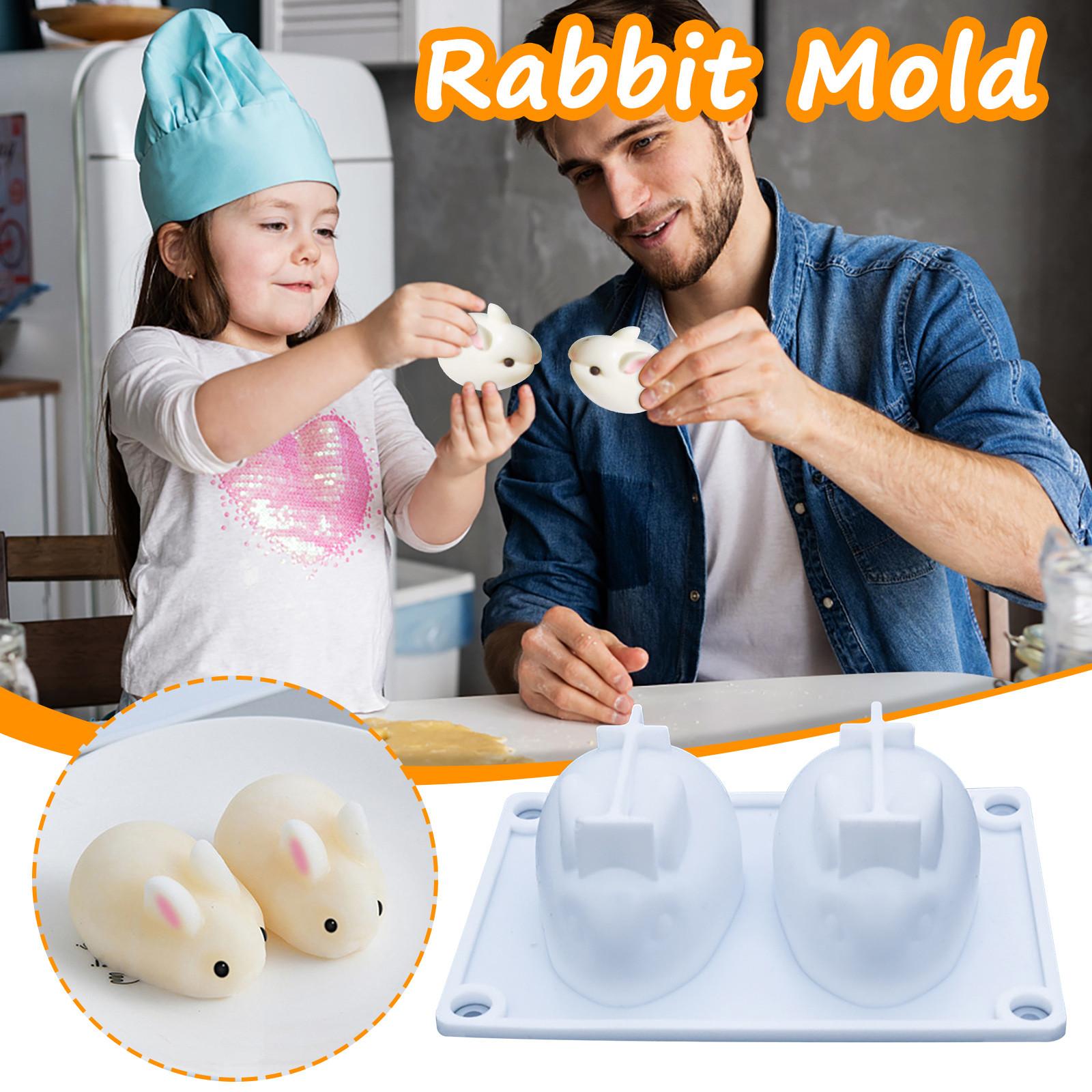 3D Easter Bunny Silicone  Shape Cake Chocolate Desser Silicone