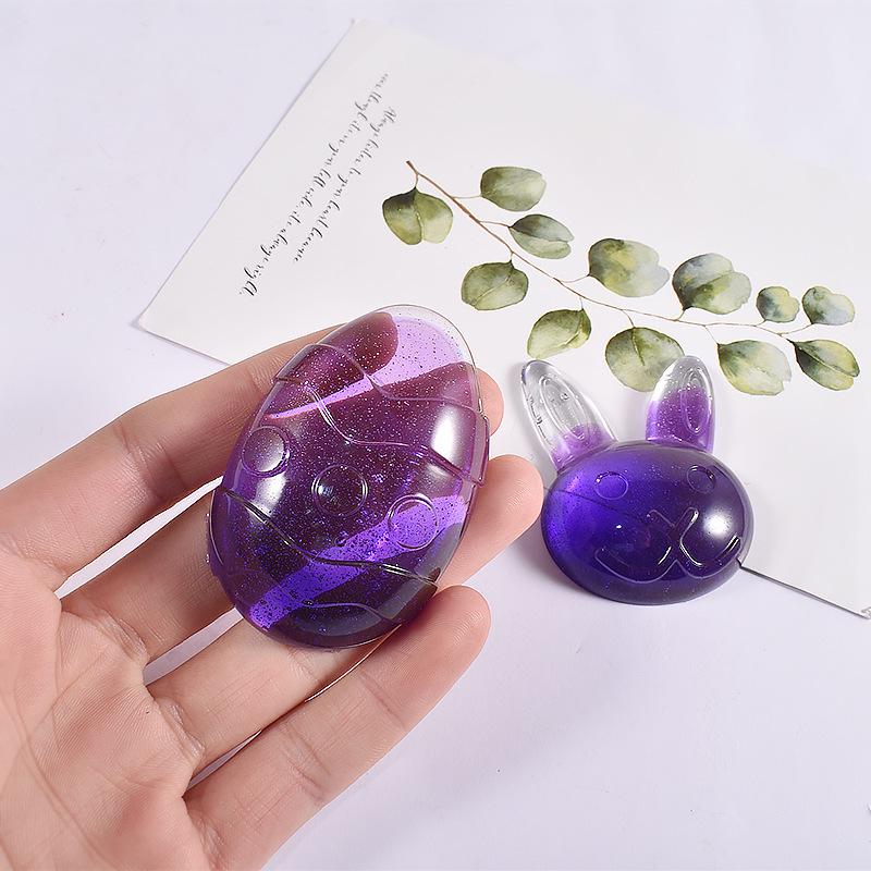 Poppy DIY Easter Bunny Silicone Mold for Resin Keychain Pendant Crafting