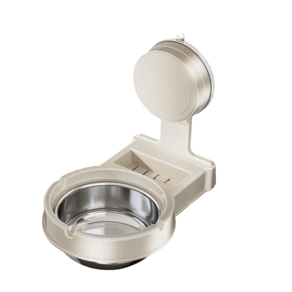 

Suction Cup Dogs Watering Bowl Anti Spill Cervical Spine Bowl Pet Feeding Bowl Cat Dog белый