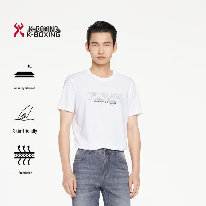 K-Boxing Men s Business Casual Short Sleeve T-Shirt BTCR2937 180/XL