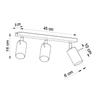 Plafon Mirax 3 Gu10 Chrom Lumilo 07.339.29