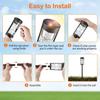 4 BUC Lămpi Solare de Exterior Impermeabile Lămpi Solare de Grădină Lămpi de Alei pentru Grădina Dumneavoastră, Peisaj, Cale, Alee, Decor pentru Trotuar