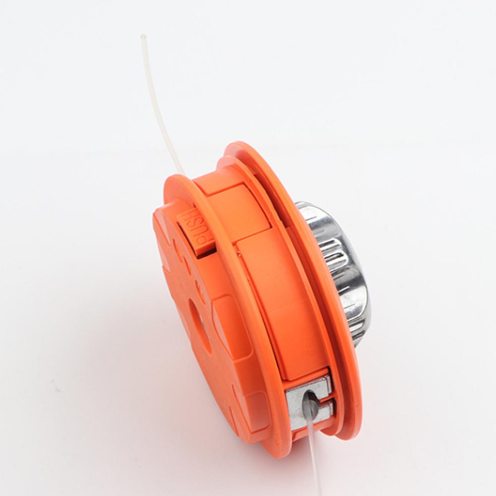 Auto-Feed Trimmer Head EU Aluminum Cover Reinforced Plastic Base For Grass Trimmers & Brush Cutters No-Tool String Replacement
