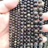Popular Natural Silver Obsidian Round Beads for DIY Jewelry Bracelets and Bangles