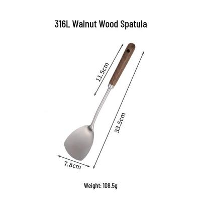 ZISIZ Stainless Steel Wok Spatula