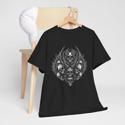 Vintage MMA Elite T Shirt Mens Black Short Sleeve Skull Tattoo Cyber Goth Y2K