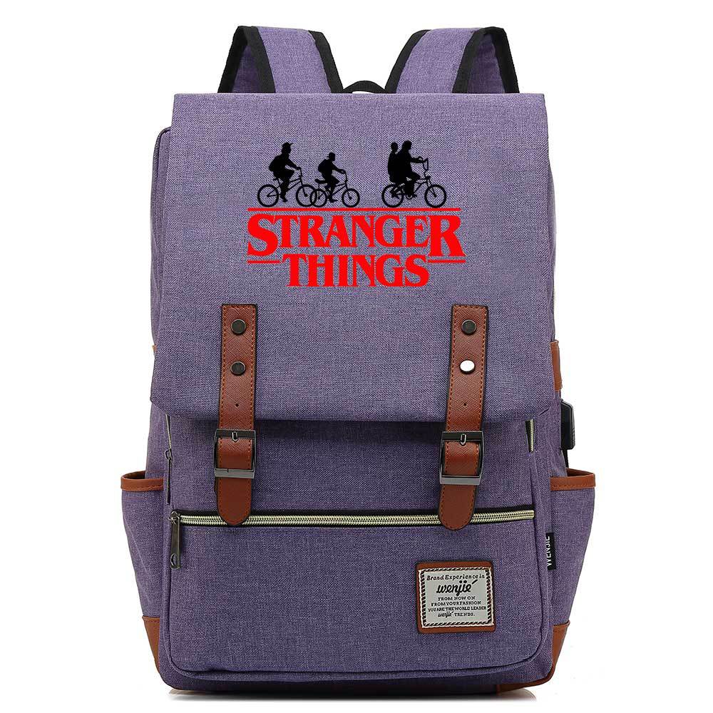 Stranger Things Studenten-USB-Rucksack