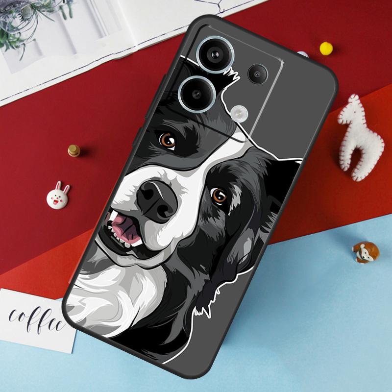 Border Collie Hond Hoesje Voor Xiaomi Redmi Note 14 Pro 13 12 11 10 15 Pro Plus Redmi 15 14C 10C 12C 13C 15C Cover