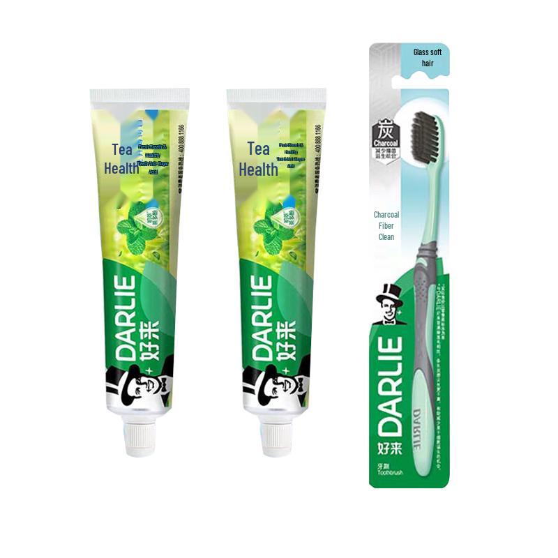 

Hawley Fresh Clean Tea Mint Toothpaste with Carbon Silk Toothbrush Set