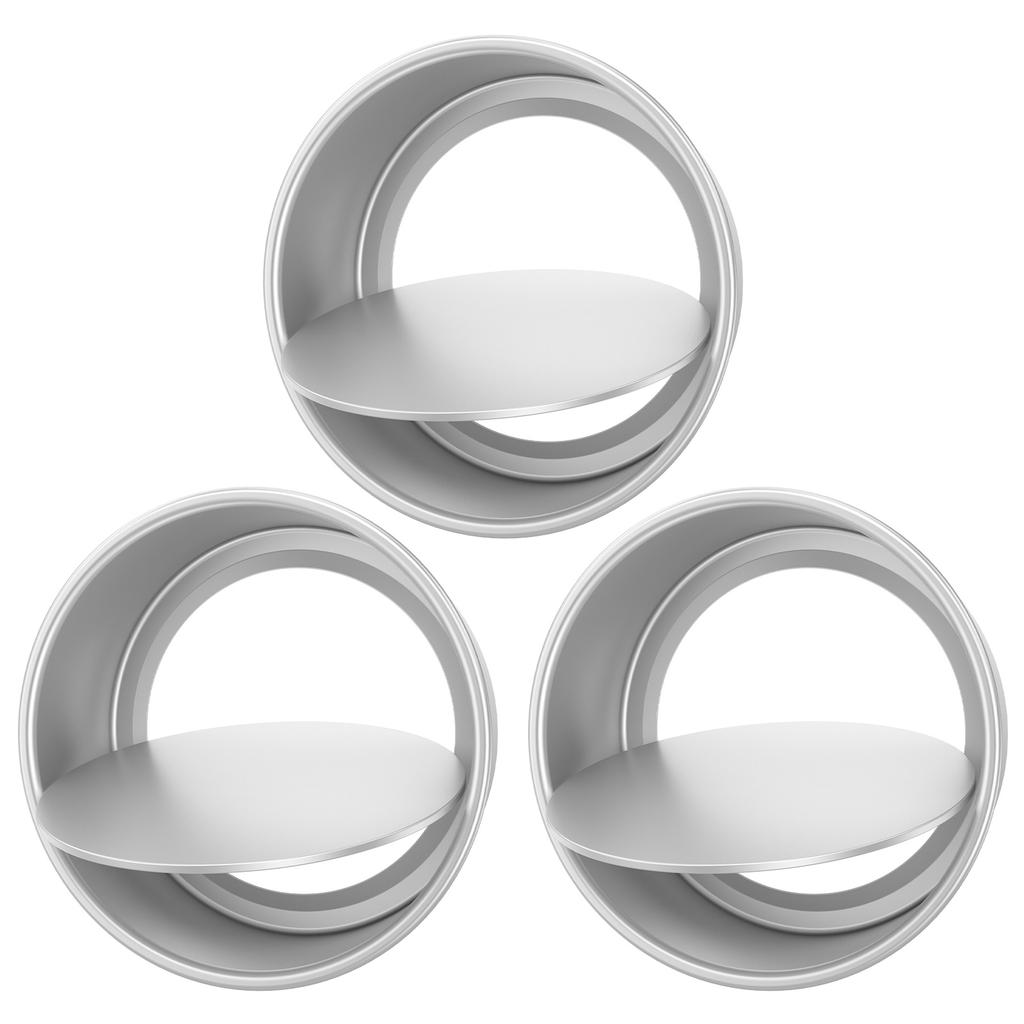 Aluminium Alloy Deep Round Cake Pan With Loose Base Easy Releasing Cake Mould Tin for Wedding Birthday Party Round Cake Pan