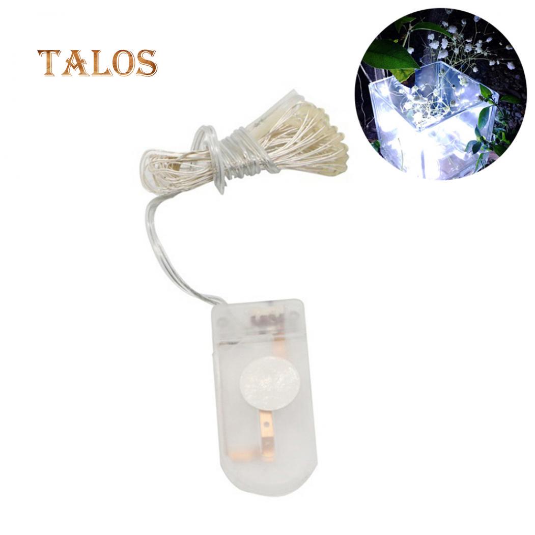 

1 м 10 шт. светодиодные водонепроницаемые украшения гирлянды рождественские рождественские уличные декорации гирлянды белый