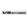 Car Body Letter Sticker for Mercedes Benz V8 BITURBO W203 W205 W176 W210 W212 SLS GLE CLA G63 Auto Rear Trunk Badge Decal AF1