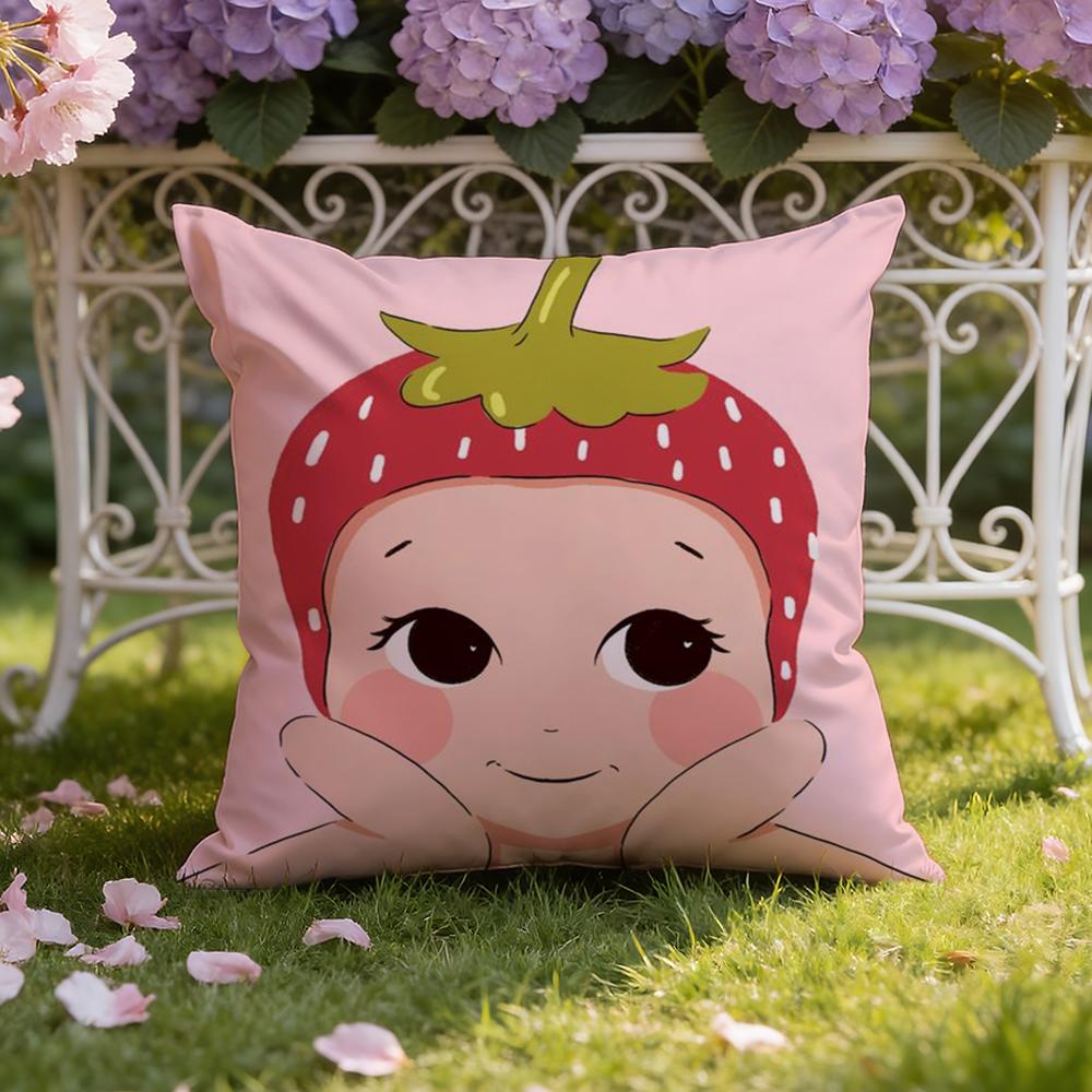 Hot S-Sonnies Cartoon Cushion Cover Home & Car Dual-Scene Pillow Cover: Reversible for Premium Comfort