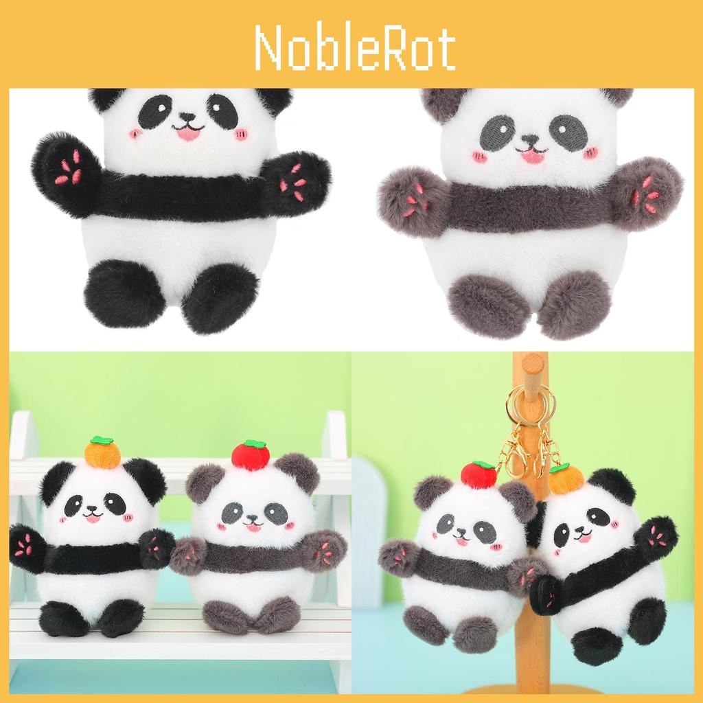 Premium Quality Stuffed Panda Key Holder Plush Animal Accessory For Bags
