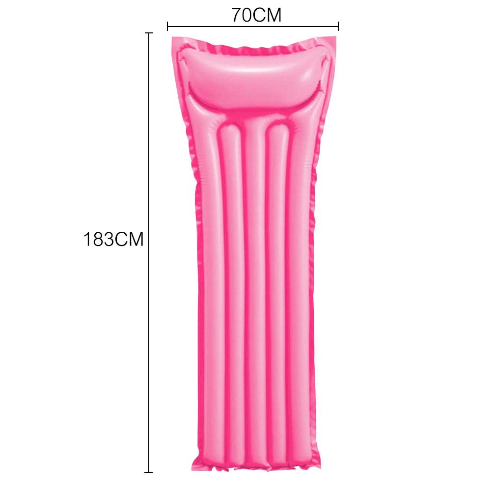 Colorful Inflatable Pool Float, Lightweight Air Mattress Raft for Swimming Pool and Beach