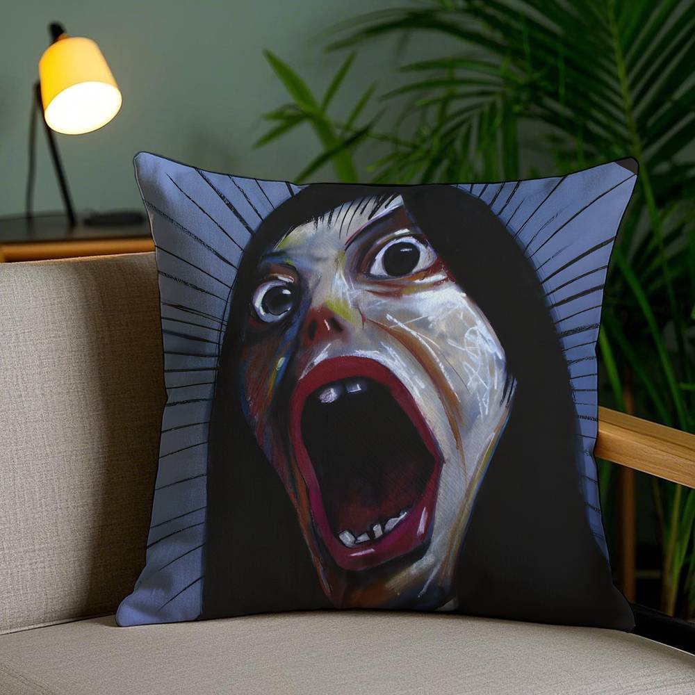 Horror Movies The Shining-S Pillow Case Anti-dustmite Pillowcase Invisible Zipper Silky Short Plush Sofa Cushion Cover