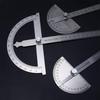 Rotary Stainless Steel Caliper Round Head Goniometer Adjustable Protractor Protractor 180 Degree Protractor Angle Ruler