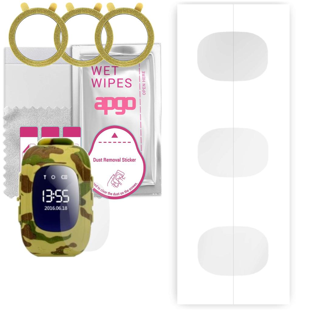 3x apgo Hydrogelová ochrana displeje pro ART SGPS-01, Hydrogelová fólie, s polohovací vrstvou snadná instalace