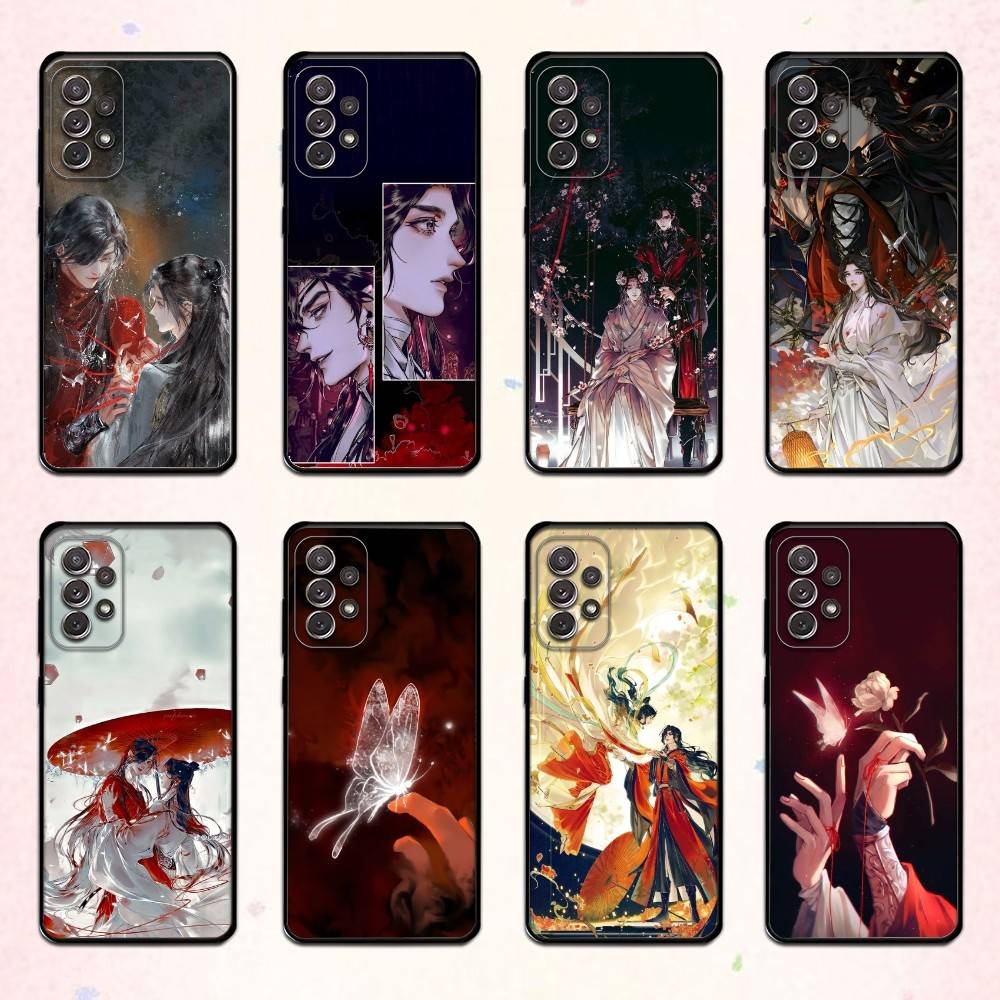 Fanart H-Heaven Officials Blessing Phone Case For Samsung S 25,24,23,22,30,21,10,9,Ultra,Plus,Lite,FE,4,5 G Soft Black Case