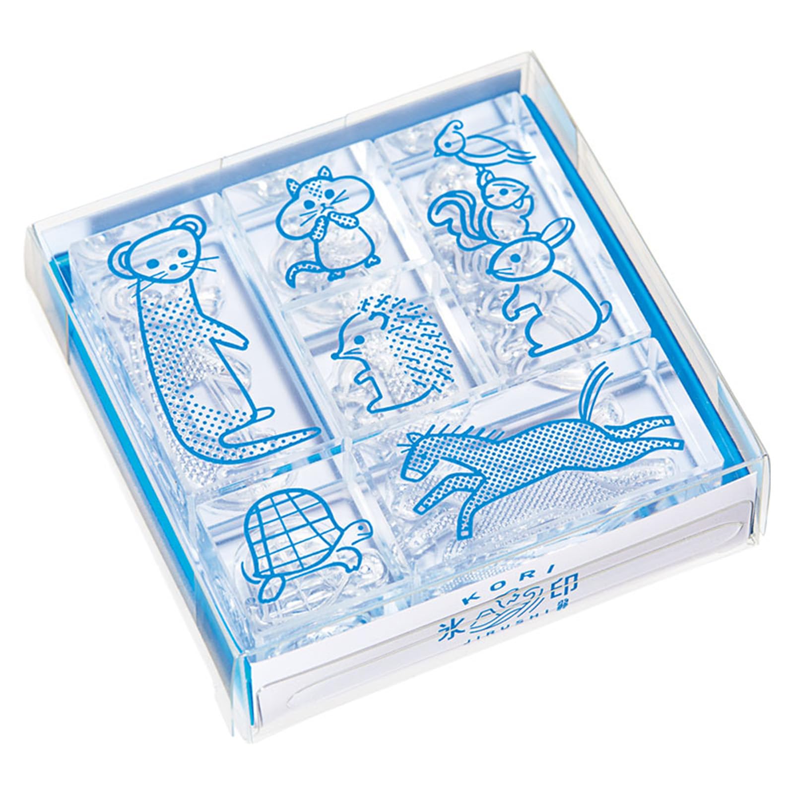 King Jim Transparent Stamp Set  Ice Stamp  6-Piece (Animal Set) CLSS-006