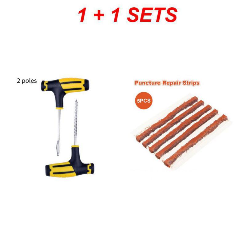 

Набор инструментов для ремонта автомобильных шин Вакуумный шиномонтаж Специальный аварийный мотоциклетный электромобиль Универсальная резиновая полоска Быстрый ремонт шин