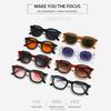 Hip-Hop Oval Sunglasses Simple Versatile Sun Glasses Trendy Punk Glasses  for Men and Women