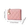 Short Women PU Coin Purse PU Leather Card Holder Small Storage Bag PU Leather Wallet  Women