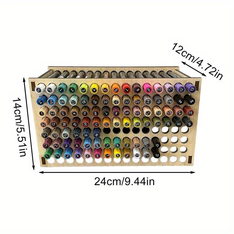 1 pz 77/120 fori Portapenne da artista in legno, Portaoggetti staccabile a più scomparti per Pennelli da pittura, Matite colorate, Pennarelli per Casa e Ufficio.