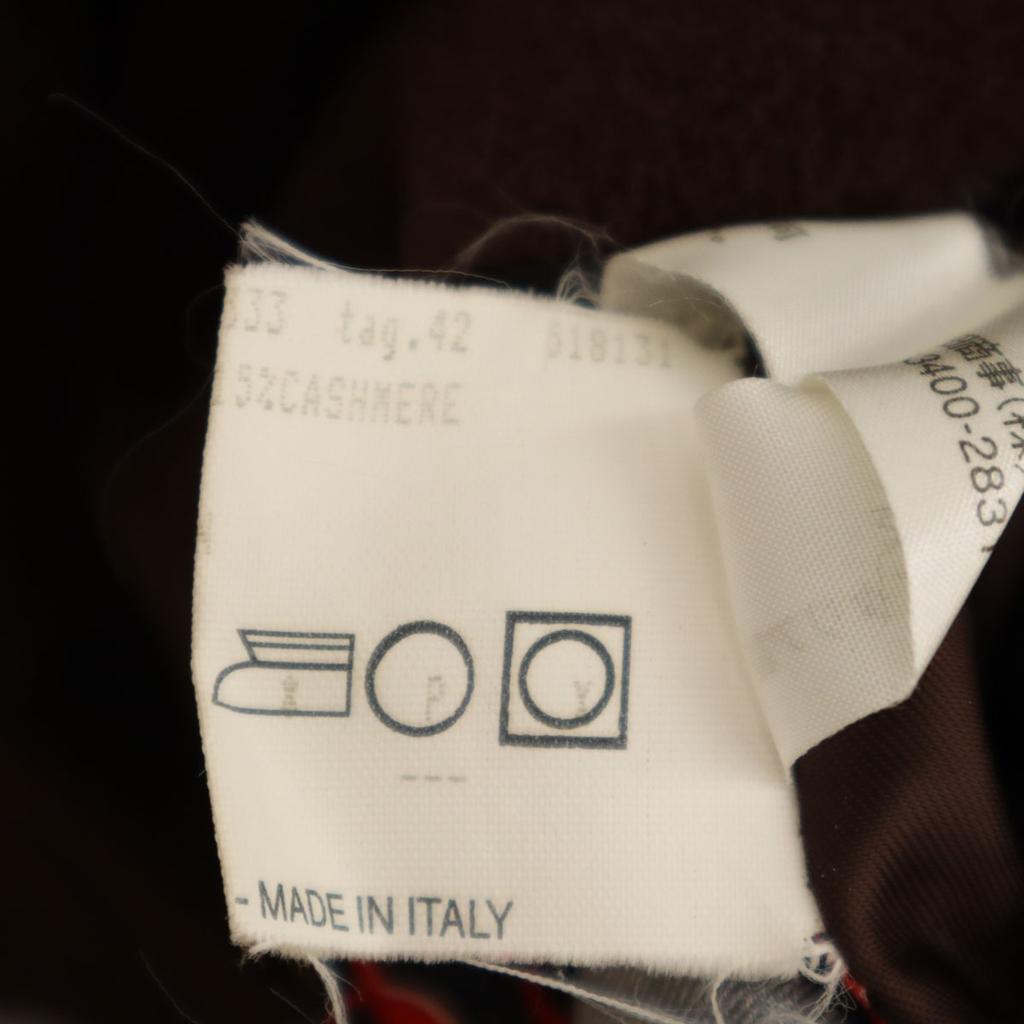 Herno Płaszcz ze stójką ze stali nierdzewnej z mieszanki kaszmiru Wyprodukowano we Włoszech 42 Brązowy Kobiety Używany