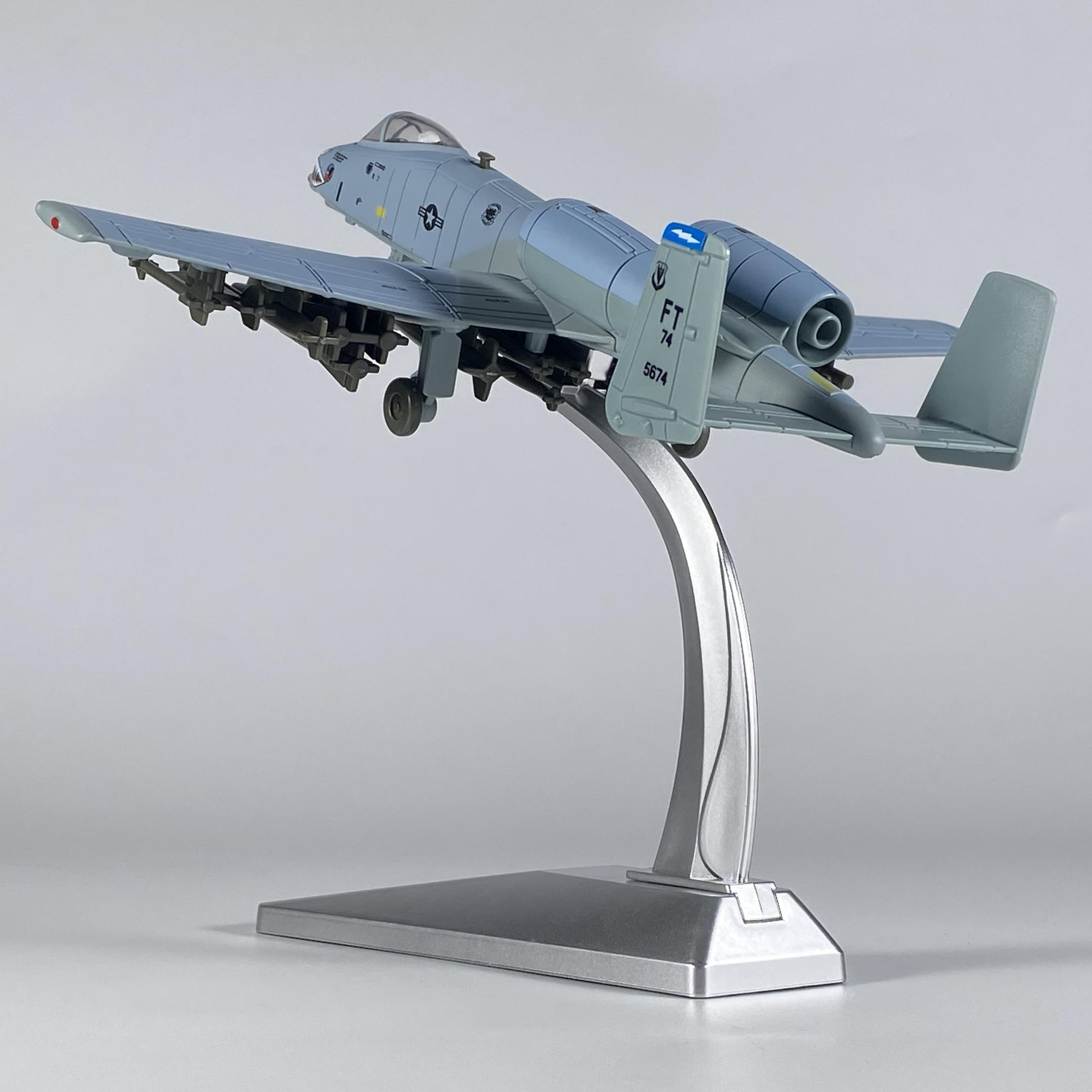 Attractive Glasses Light Miniature 1/72 Thunderbolt Ii A-10 Warthog Hog Alloy Diecast New Fighting Plane Model Ornaments Sound & Series Kids Gift