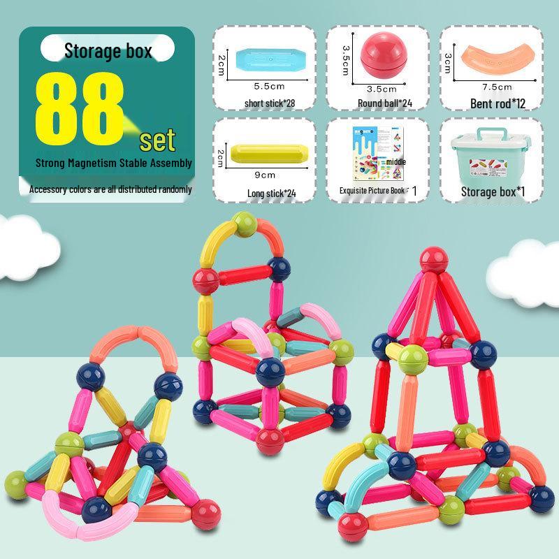 Magnetic Building Blocks: Toddler Educational Toys for Boys & Girls, Ages 3-6
