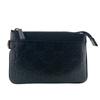 146570 Gucci Sima Leather Coin Case Black Leather Used