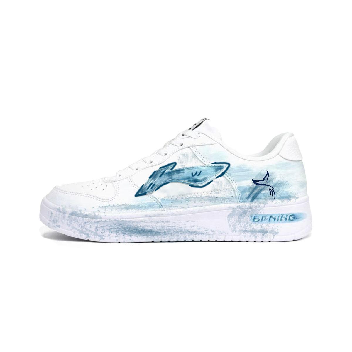 

Li Ning Плывущая лодка Падение кита Синее море Амортизация Низкие износостойкие спортивные кроссовки Унисекс AGCS419-1(Команда1983-) 38