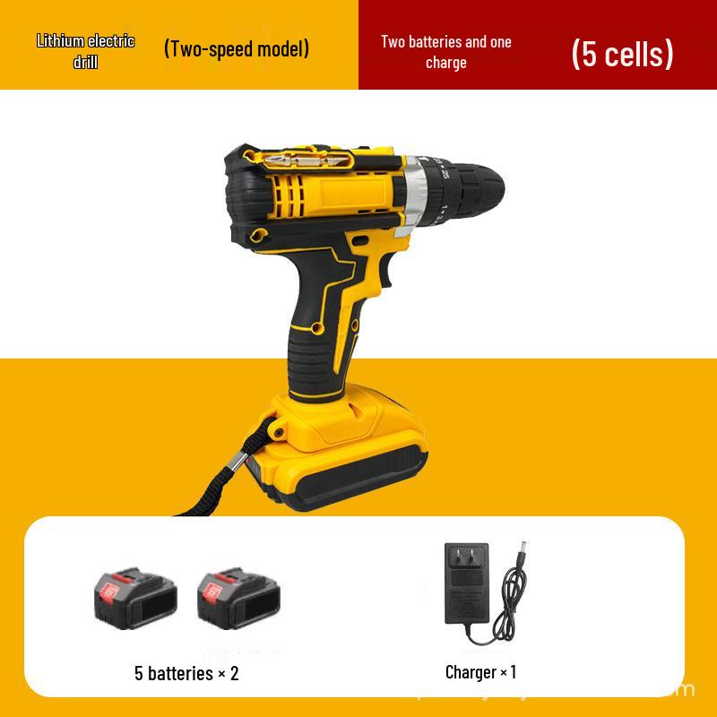 High Torque Lithium Battery Brushed Impact Drill with Three Functions