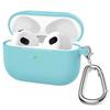 Silicone Cases For Apple Airpods 3rd generation Protective Shockproof Wireless Earphones Cover With Hook for air pods 3 Box Bags