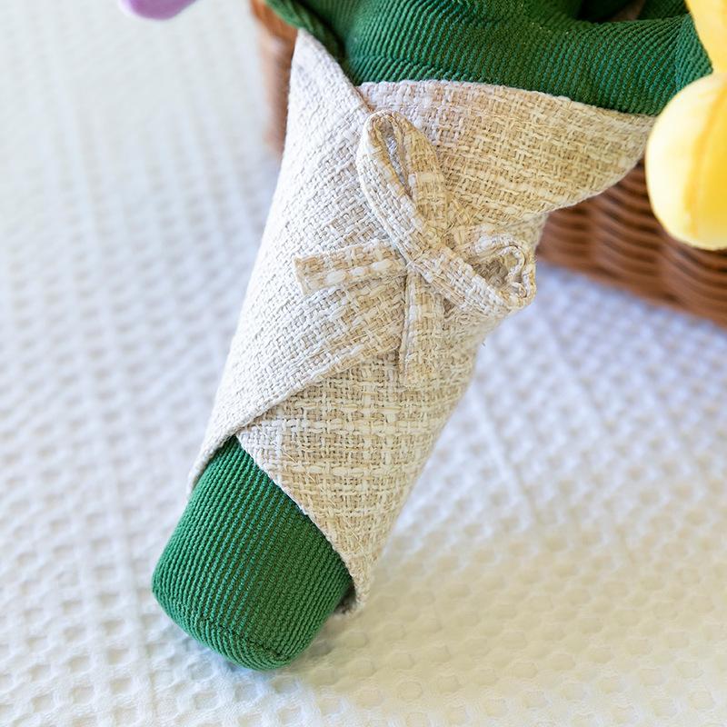 New Fun Bouquet Tulip Potted Plush Toy Doll Bouquet Girls Graduation Gift Doll Plant