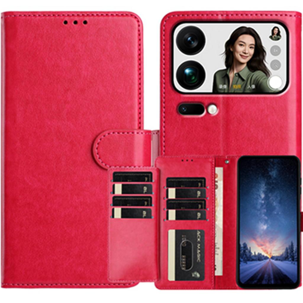 For Xiaomi 17 Pro Wallet Phone Case Stand PU Leather Folio Flip Cover with 8 Card Slot