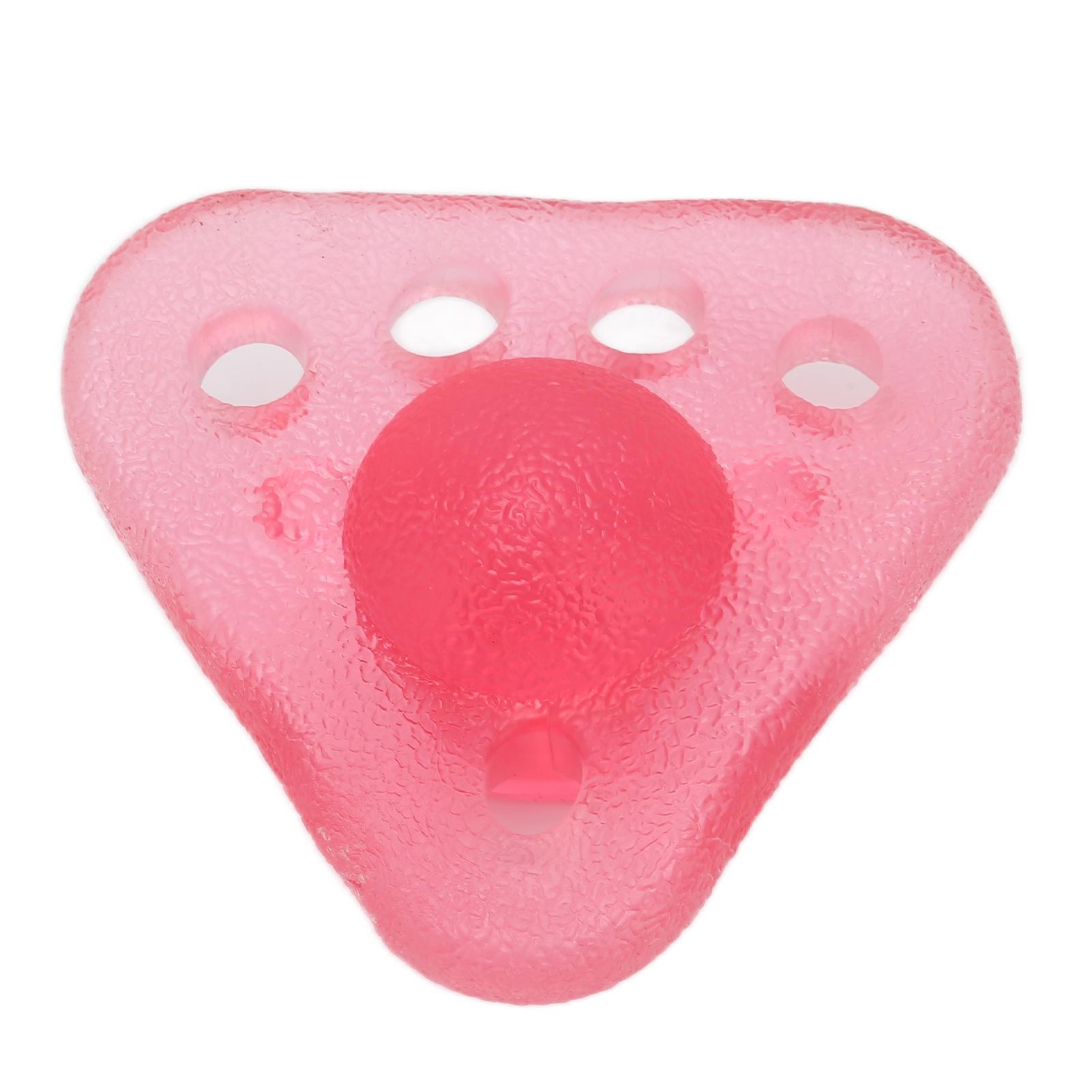 

Растяжитель для пальцев TPR Треугольный шариковый захват Силовой тренажер для упражнений на эластичность рук Игрушка розового цвета