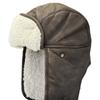 Lei Feng hat fashion men winter thickened pilot cycling ear protection PU leather women warm waterproof lamb wool tide