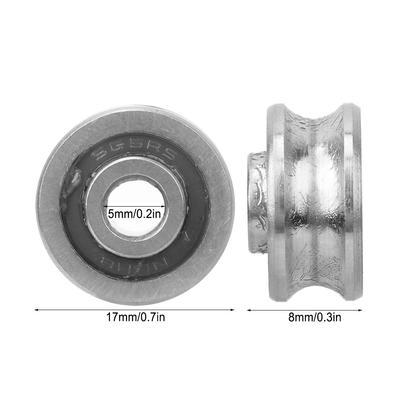 10 Pcs U   Bearing SG15 Track   Bearing 5 X 17 X 8mm(Single Row)