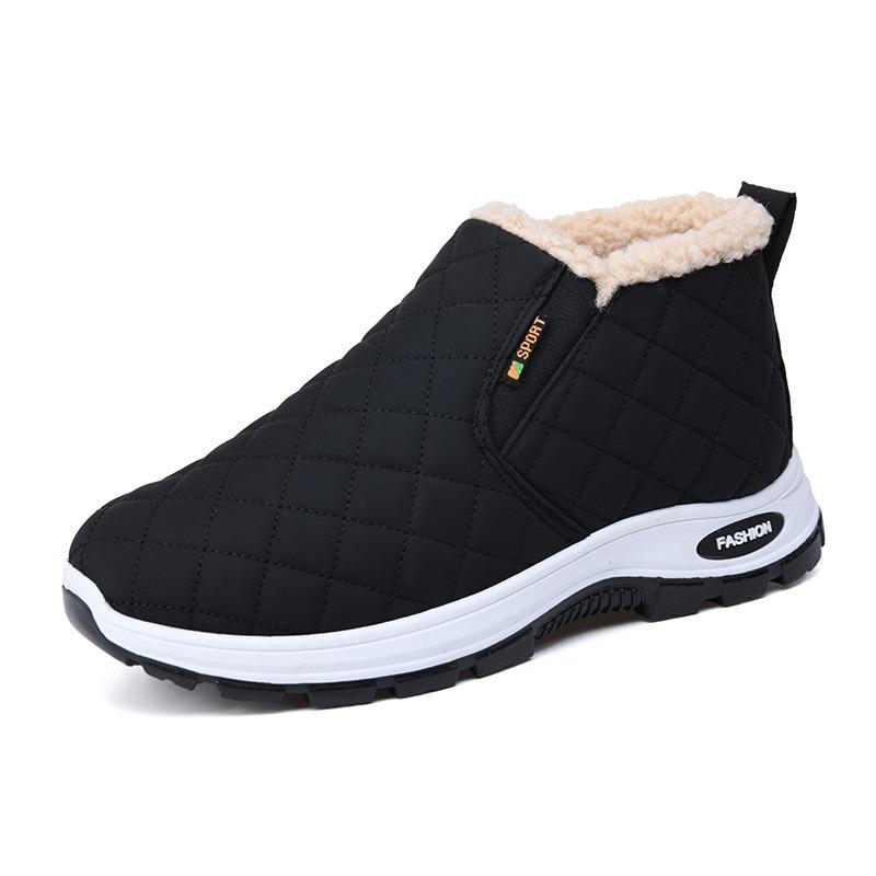 New Velvet Warm Cotton Shoes Women's Winter Casual Short Boots Non-slip Flat Shoes Breathable and Comfortable Women's Shoes