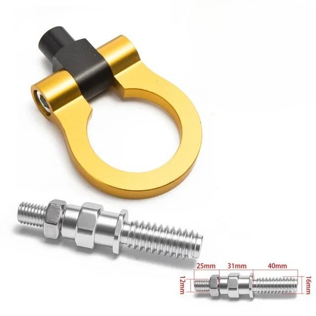 Universal Aluminum Round Trailer Towing Hook Rear Towbar Applicable To Volkswagen Benz For BMW E46 E81 E30 E36