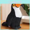 Jungle Toucan Plush Toy With Short Pile Fabric For Kids Collectible Gift