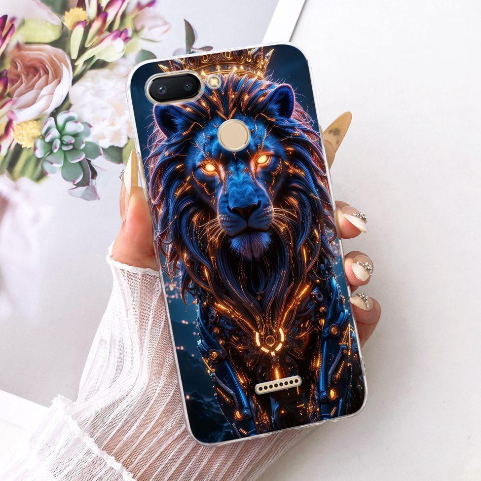 For Redmi 6 Case Cover Transparent Cute Cat Fashion Butterfly Funny Cool Painted Casing M1804C3DH M1804C3DG M1804C3DI