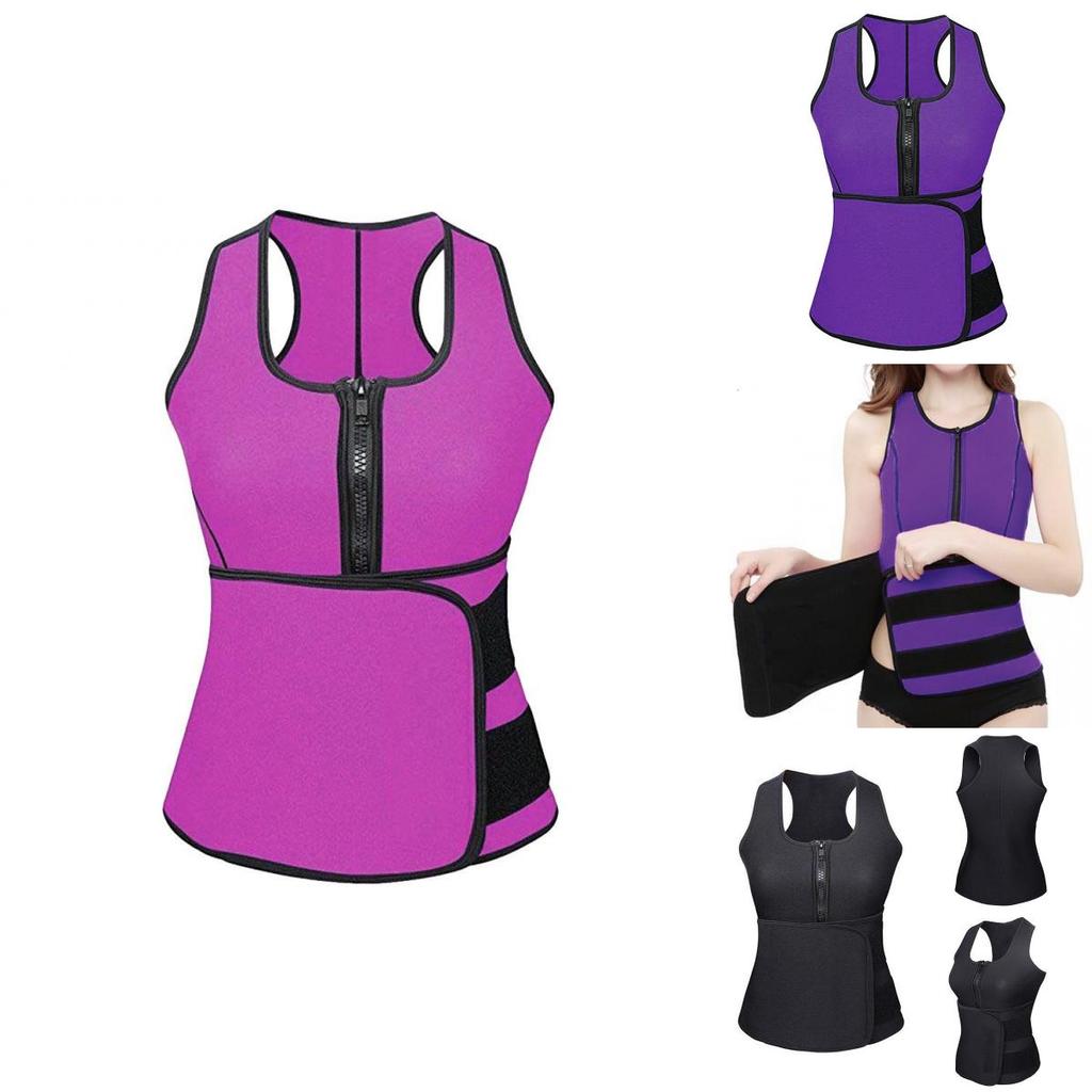 Premium Women Waist Trainer Vest With Enhanced Slimming Adjustable Sweat Belt For Effective Gym Workout